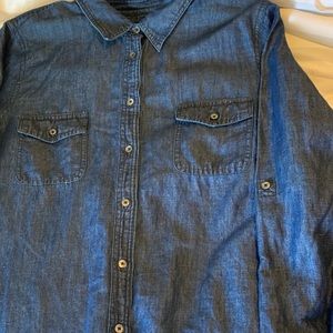 Denim button down shirt